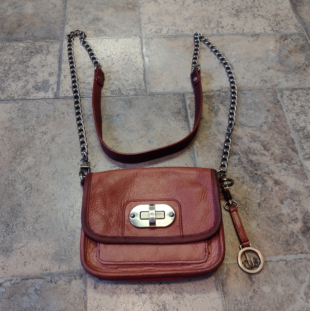 Audrey Brooke leather mini crossbody